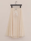 SWAYING 25 Early Autumn Wool Swing Skirt SW-SW25PF3B07C1-BAI White